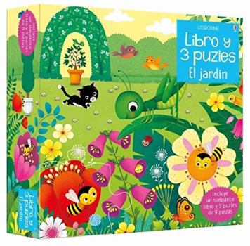 El jardín. Libro y 3 puzles