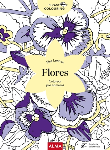 Flores colorear por números